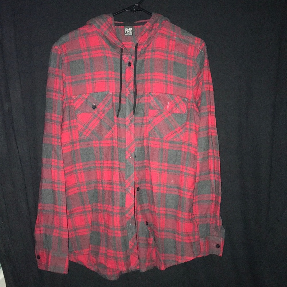Hooded flannel